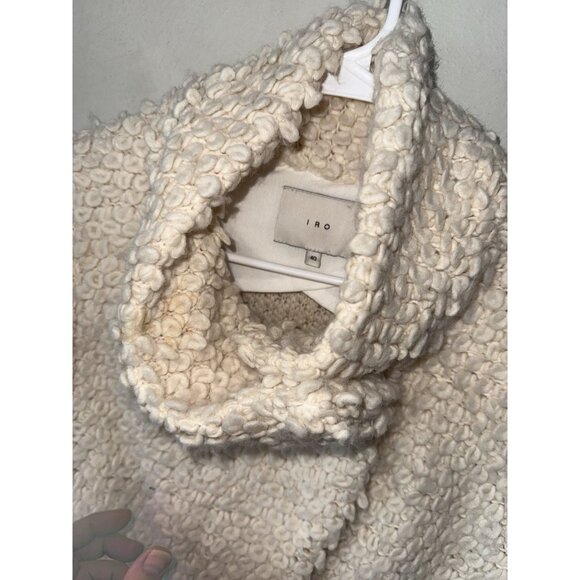 $420 IRO Woman’s Cream Shaggy Caty Carleen Vest Jacket Size 40 8 medium - Picture 4 of 5